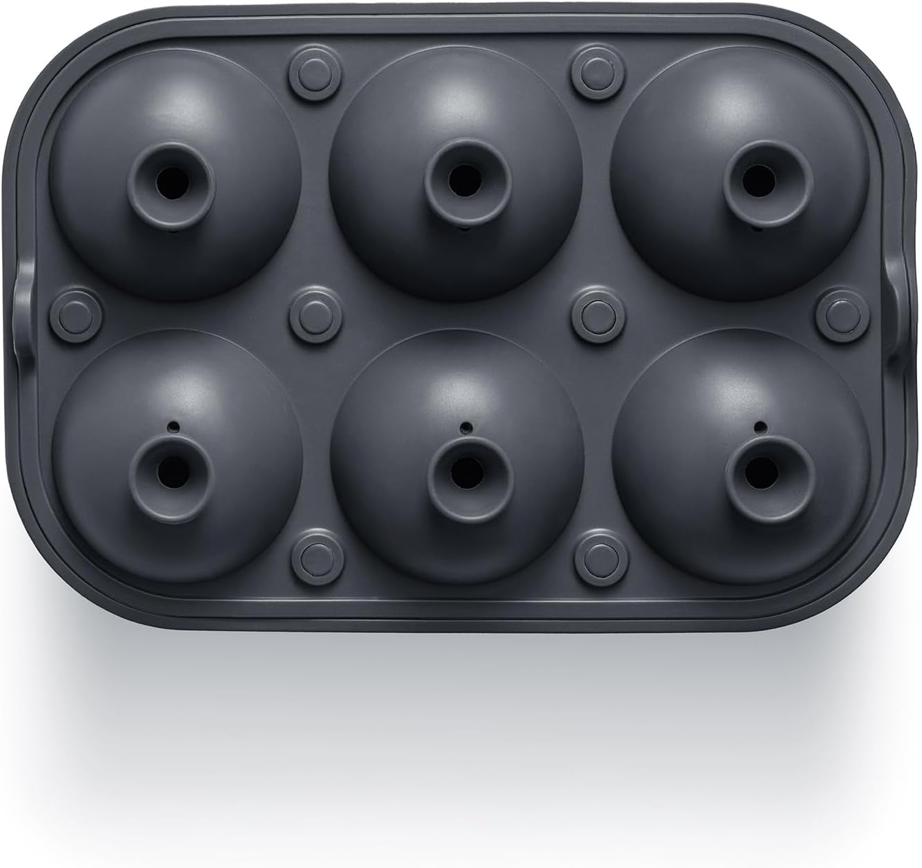 Ice Ball Maker Mold - Durable & Flexible, No Plastic, Large Spheres for Chill-To-Perfection Drinks, Easy Release Ball Ice Cube Mold, Reusable, Eco-Friendly Whiskey Ice Ball Maker