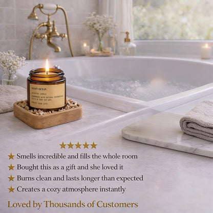 6 Pack Candles for Home Scented,Long Lasting Soy Candles for Home,Holiday Scented Candle Gift Set with Cinnamon Apple,Pumpkin Chai&Vanilla,Natural Aromatherapy Candles,Holiday Gifts for Women